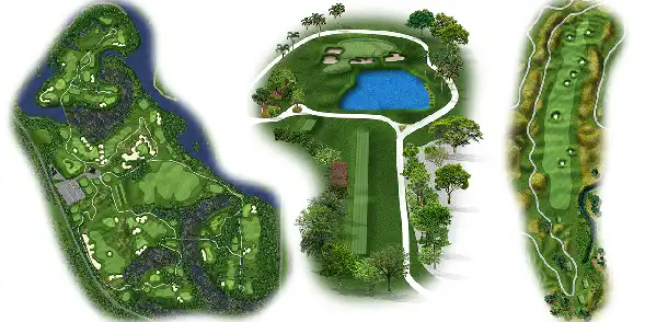Golf Photoshop Rendering